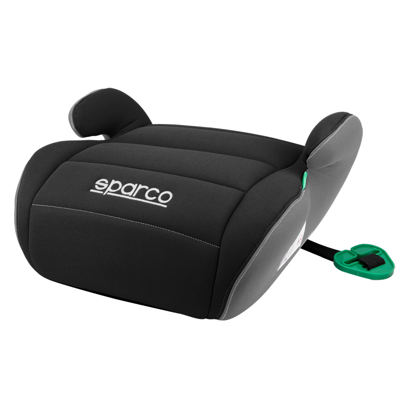 Merkloos Sparco zitverhoger F100KI Zwart/Grijs i-Size 125-1 (6922516336562)