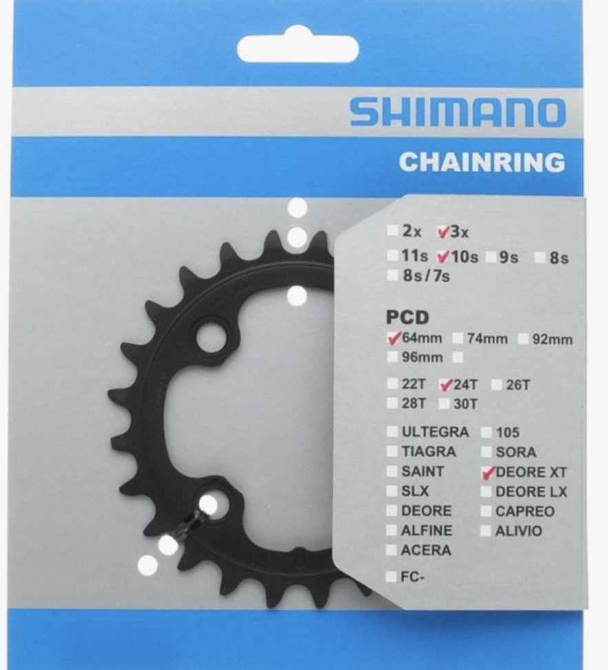 Kettingblad 24T Shimano Deore Xt Fc-M770 24T-Ae (4524667541103)