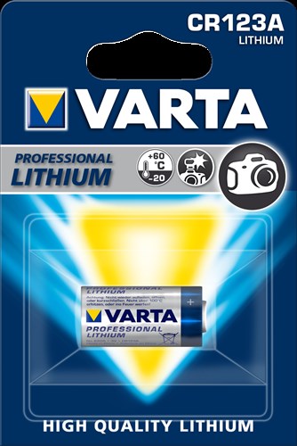 VARTA CR123 LITHIUM 3V BLISTER 4123 (4008496537280)