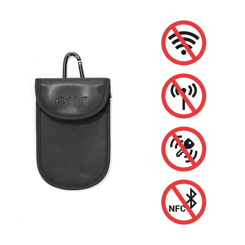 Merkloos Disklok Sleutelhoes RFID - Maat S - Anti-skimming (5035895203903)