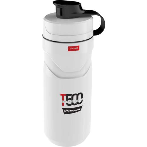 Polisport thermo bidon T500 white/red (5604415106774)