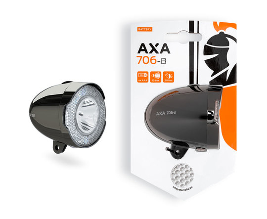 KOPLAMP AXA 706 BATT ZW (8713249282923)