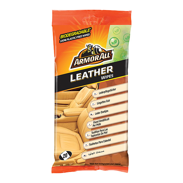 Armor All Bio Leather Wipes 20Pcs (5020144846727)