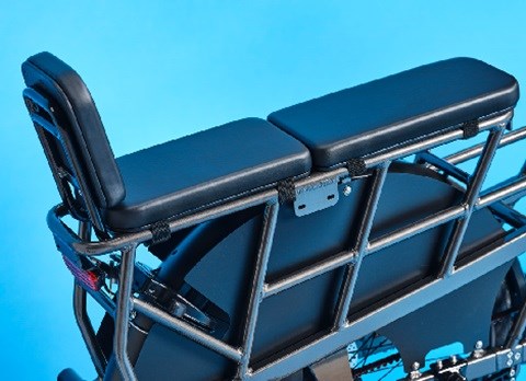 Brinckers Backrest Kit w 2p cushion Glossy Black i (4010000034)