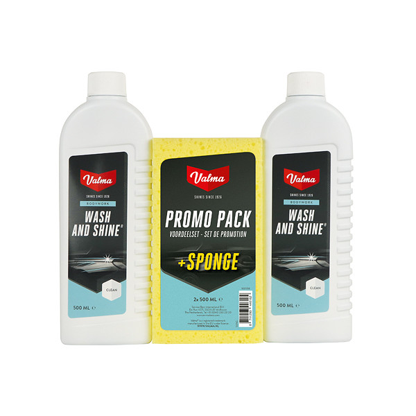 Valma S05g 2X500ml Wash&Shine+Spons (8711293446162)