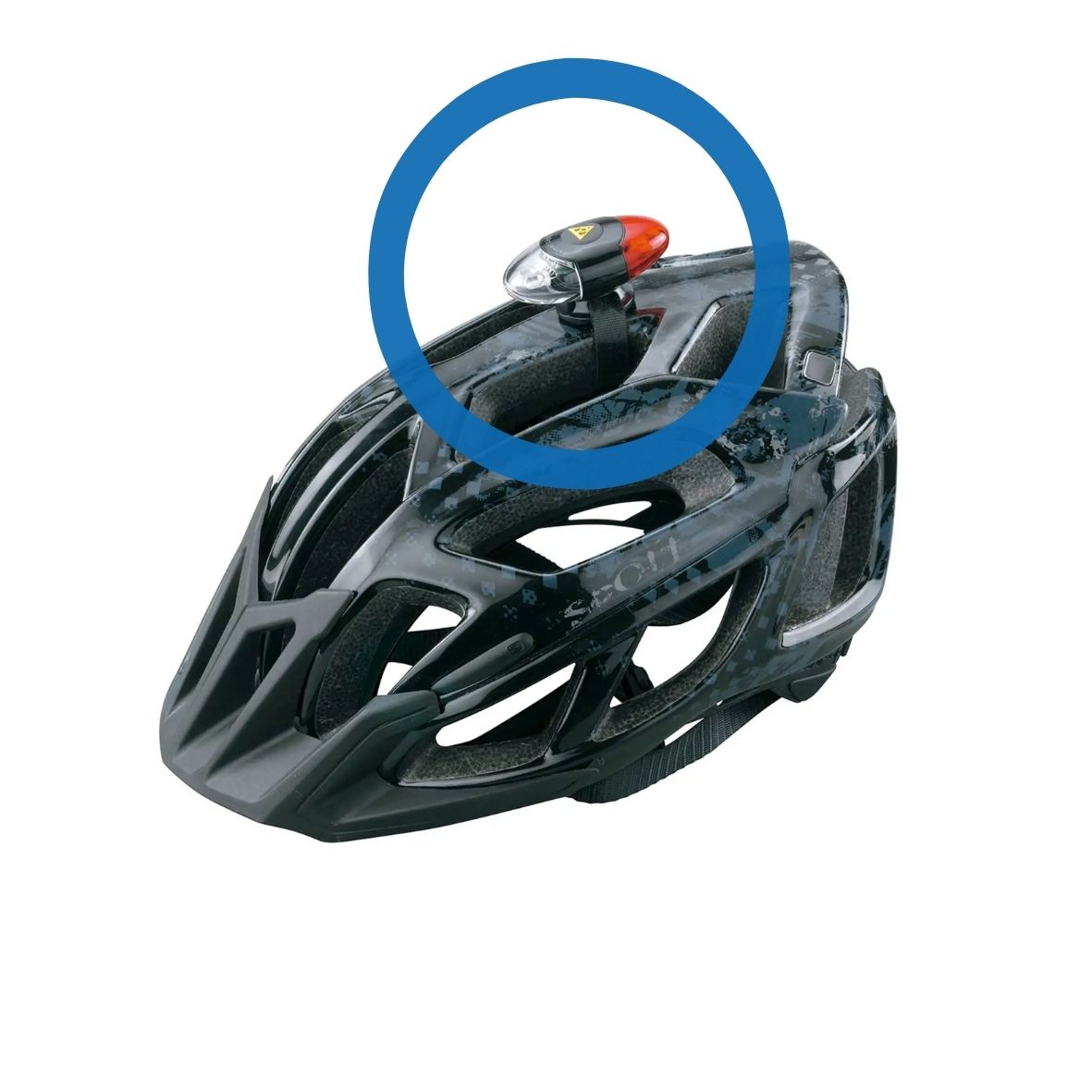 Topeak Helm led HeadLux batterij zwart (4712511824223)