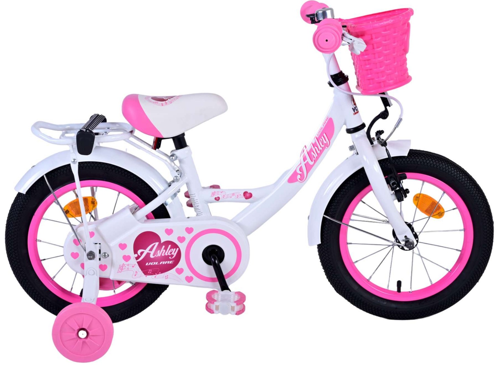Volare Kinderfiets Ashley 14 inch Wit (8715347314308)