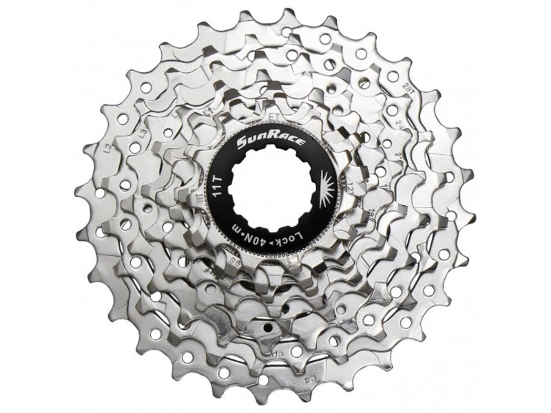 Sunrace cassette 11-28t 9 speed nickel (4710944241969)