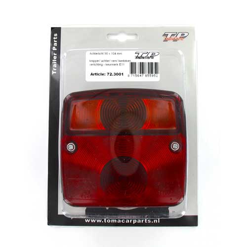 Tcp Achterlicht universeel 98 x 104 mm – E11 (8715647855952)