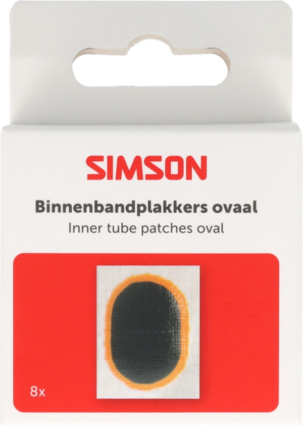 Simson Binnenbandpleisters ovaal 8st (8711646938115)