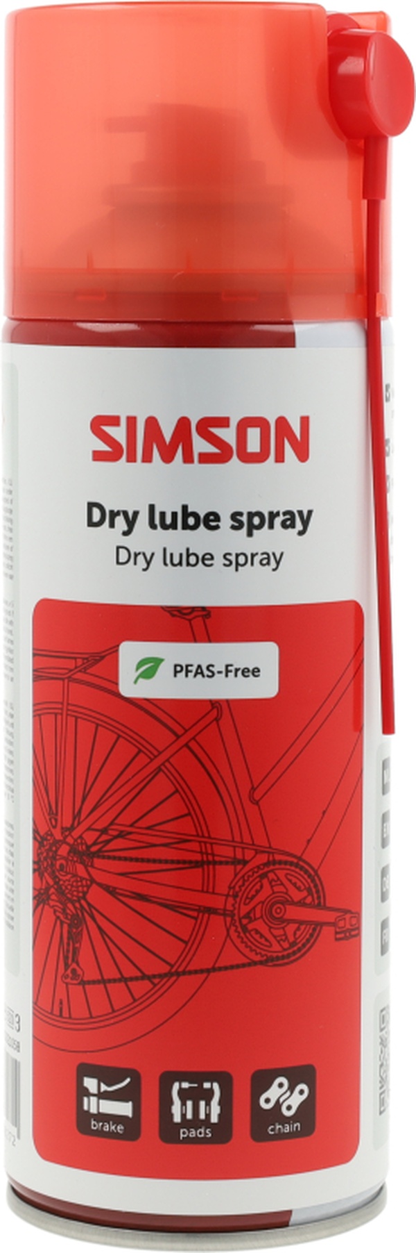 Dry lube spray Simson PFAS-vrij - 400ml (8711646936272)