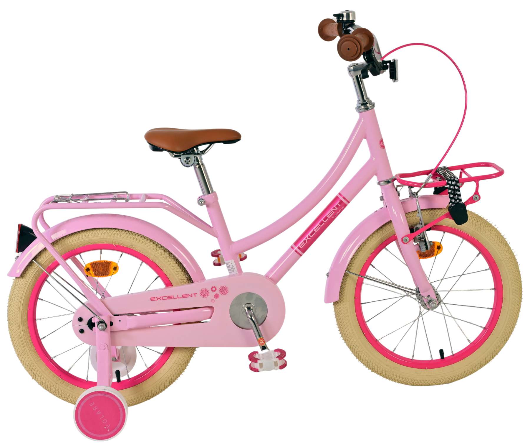 Volare Excellent Kinderfiets Meisjes 16 inch Roze (8715347516320)