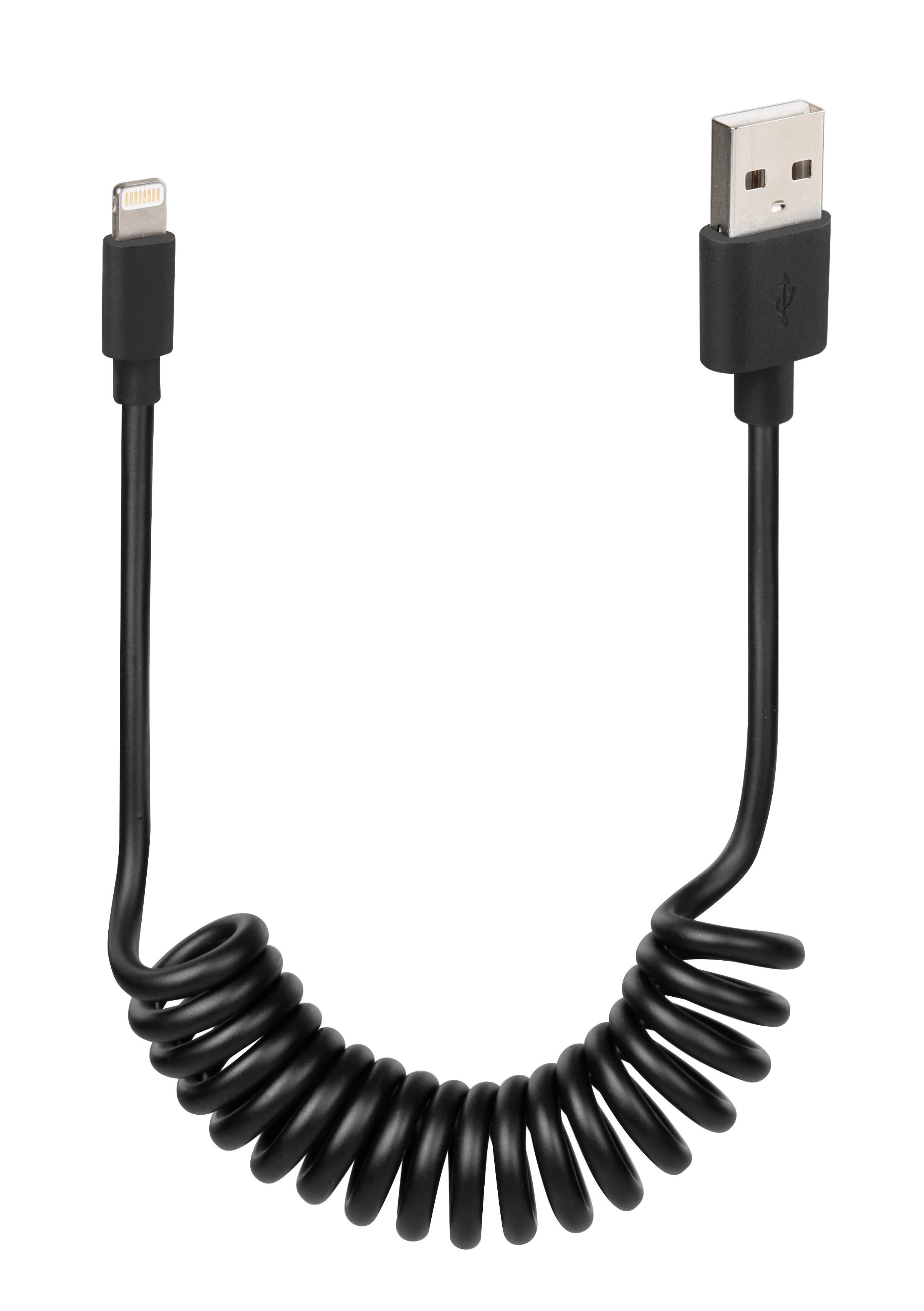Lampa krulkabel apple 8-pin 1 meter zwart (8000692387016)