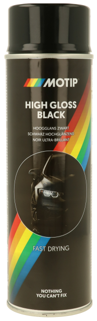 Spuitlak 5Motip 500 ml - zwart zijdeglans (8711347040018)