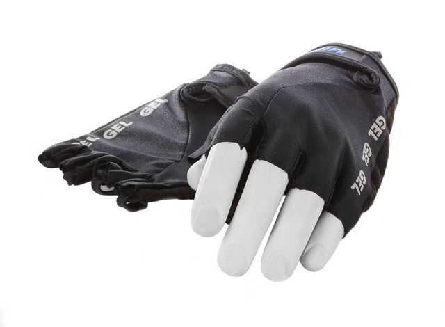 MIRAGE LYCRA HANDSCHOEN MAAT M GEL ZWART KORTE VIN (8717729482926)