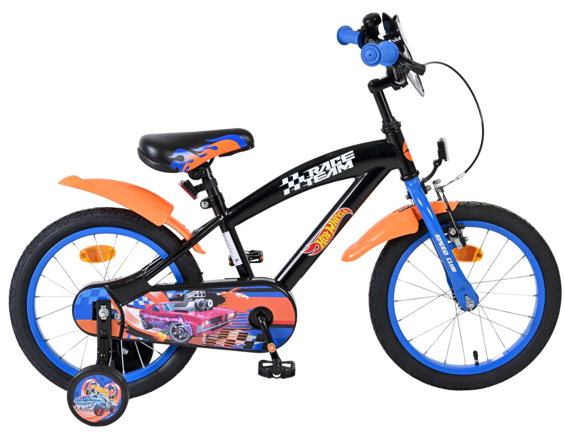 Hot Wheels Kinderfiets Jongens 16 inch Zwart Oranj (8715347205941)