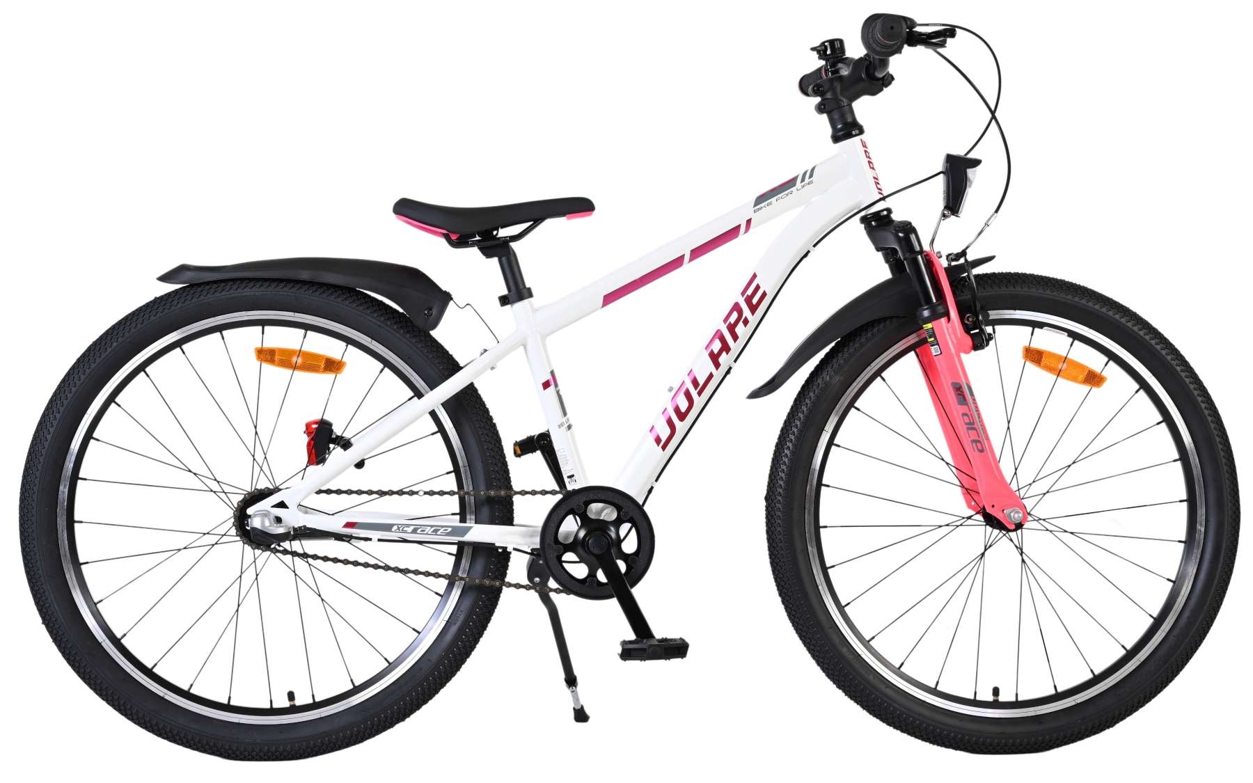 Merkloos Volare XC Race Kinderfiets 24 inch Nexus 3 Wit/Roz (8715347225659)