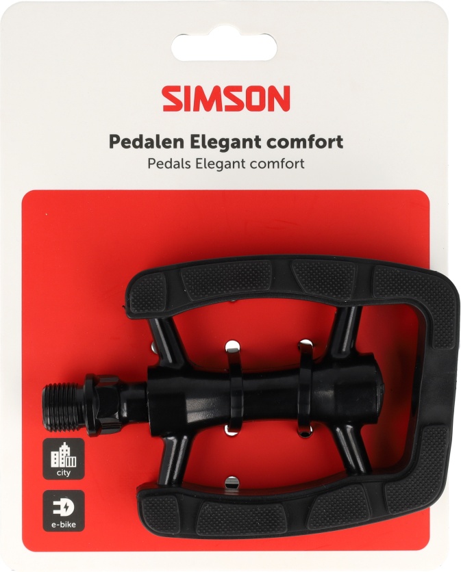 Pedaalset Simson Elegant Comfort - Zwart (8711646936890)