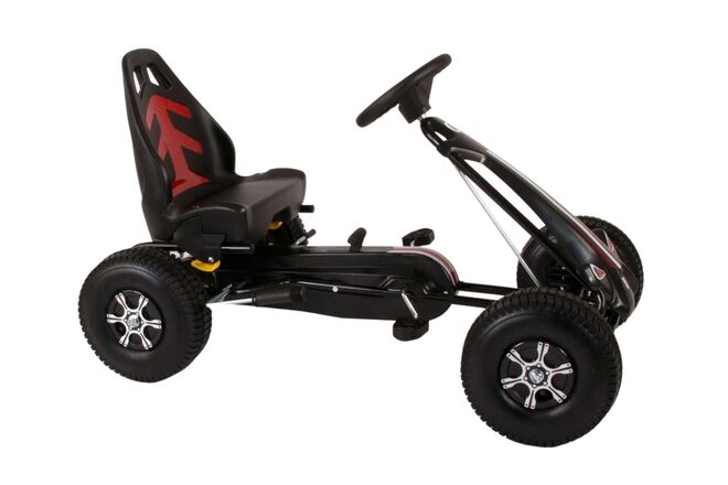 Volare Skelter Go Kart Racing Car Grijs Zwart (8715347006432)