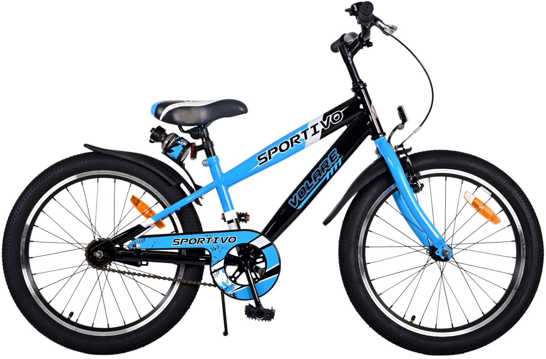 Merkloos Volare Kinderfiets Sportivo 20 inch Blauw remnaaf (8715347221101)