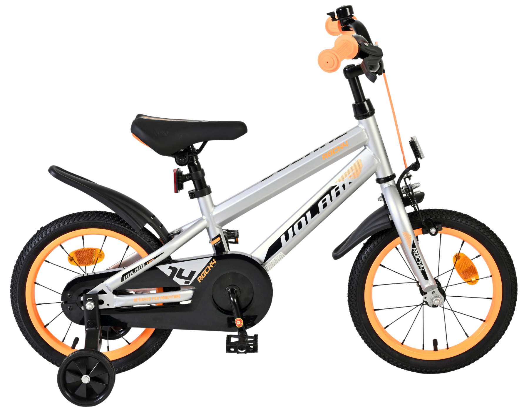 Volare Rocky Kinderfiets Jongens 14 inch Grijs 202 (8715347514739)