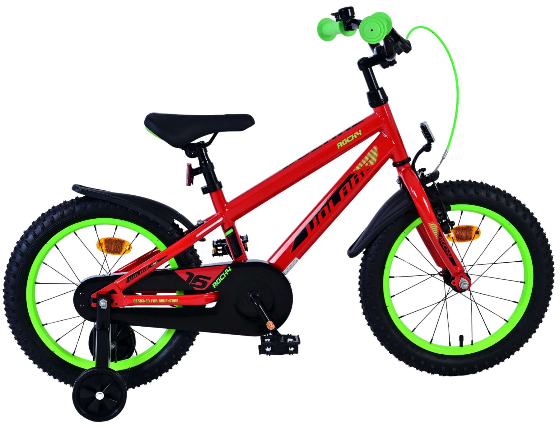 Volare Rocky Kinderfiets Jongens 16 inch Rood 2025 (8715347516931)