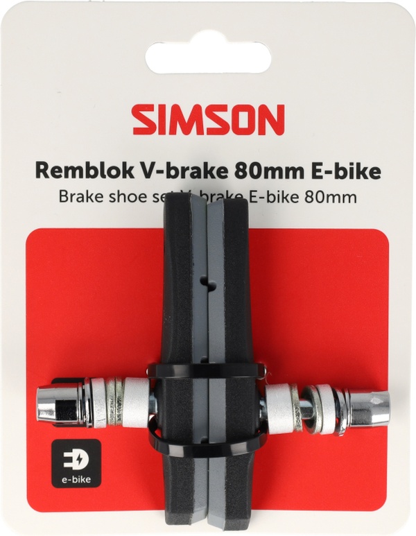 Simson Remblokken e-bike V-Brake 80mm (8711646934780)