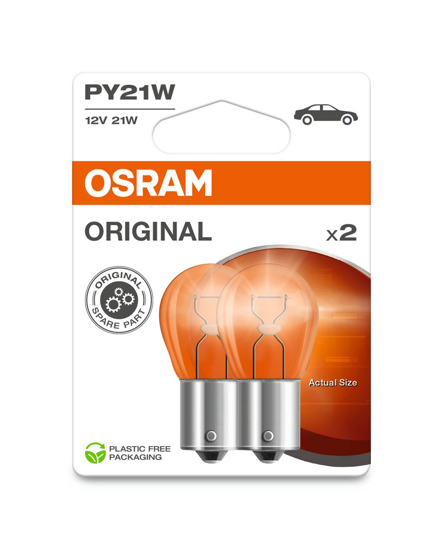 Osram Original Line Autolampen PY21W 12V 2 Stuks (4062172396349)