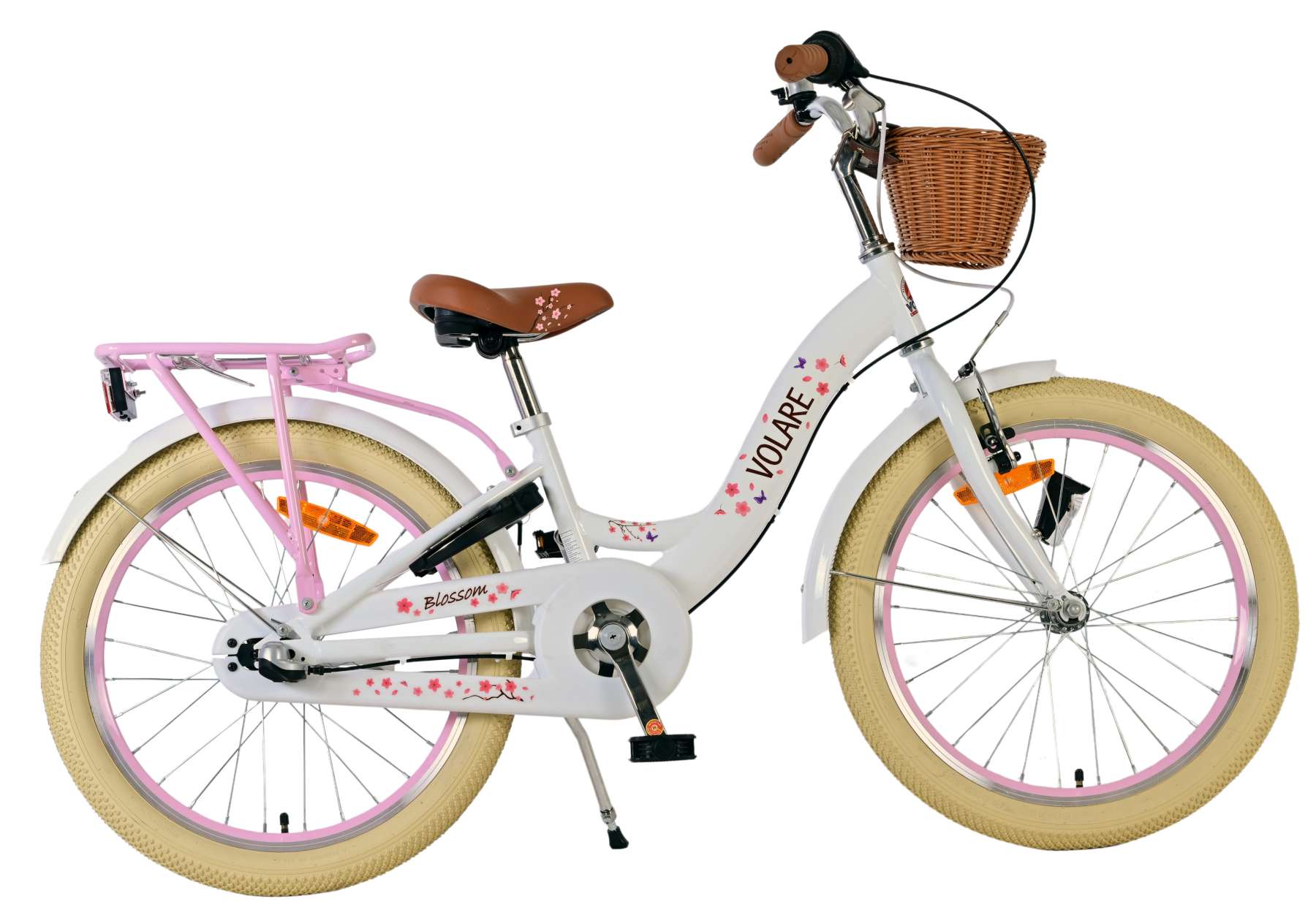 Volare Kinderfiets Blossom Meisjes 20 inch Wit Nex (8715347520488)