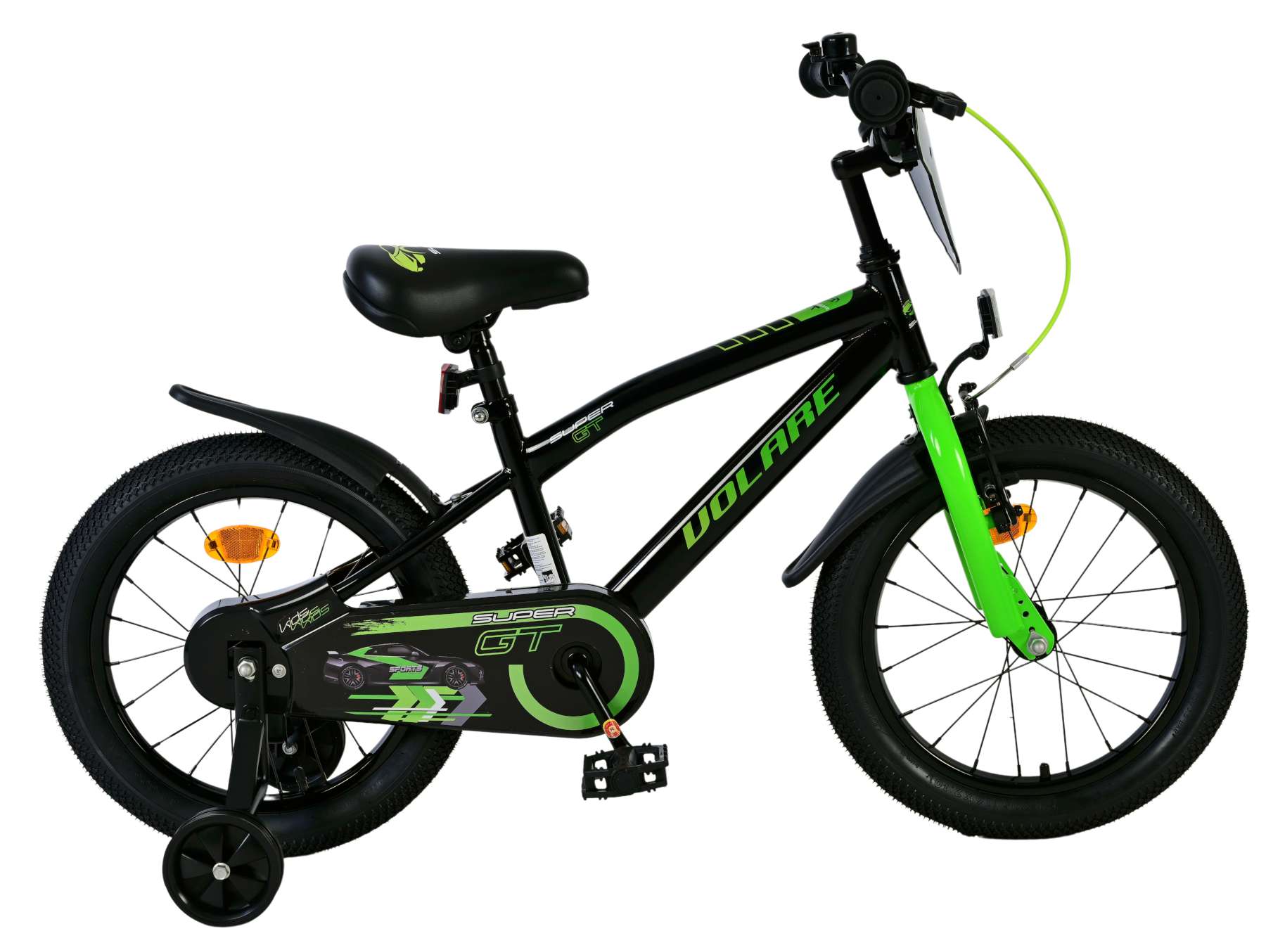 Volare Super GT Kinderfiets Jongens 16 inch Groen (8715347516757)