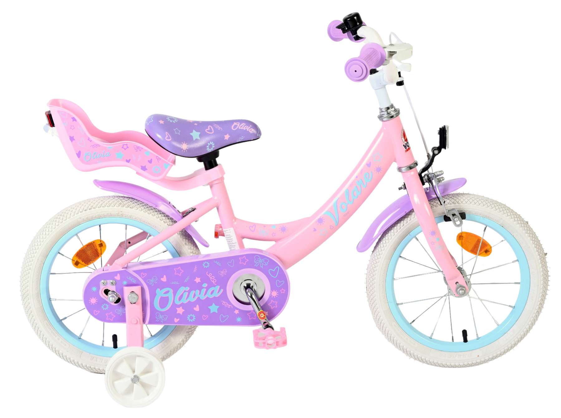 Volare Olivia Kinderfiets Meisjes 14 inch Roze 202 (8715347514173)
