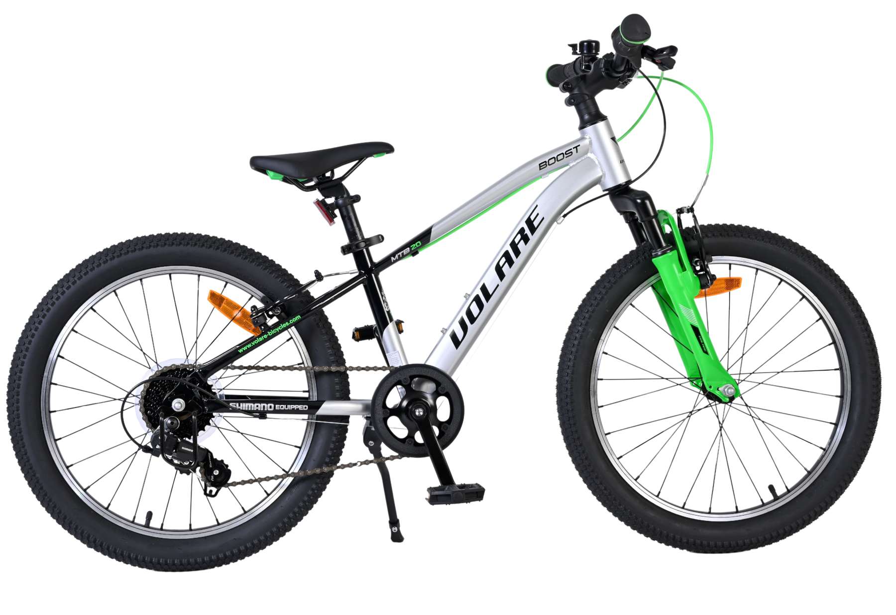Volare Boost Kinderfiets 20 inch 7 Speed Zilver/Gr (8715347620768)