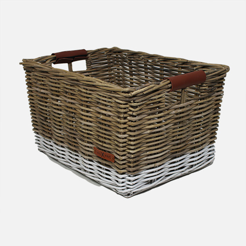 Merkloos Wicked Kratmand Xl Grijs/Witte Onderkant (50X40x30 (8719874749497)