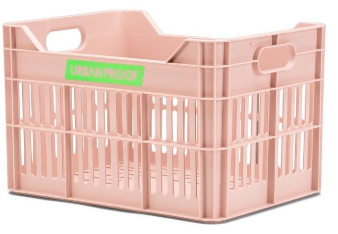 Urban proof Gerecyclede Fietskrat Junior 15 Liter - Pastelroze (8714044407740)