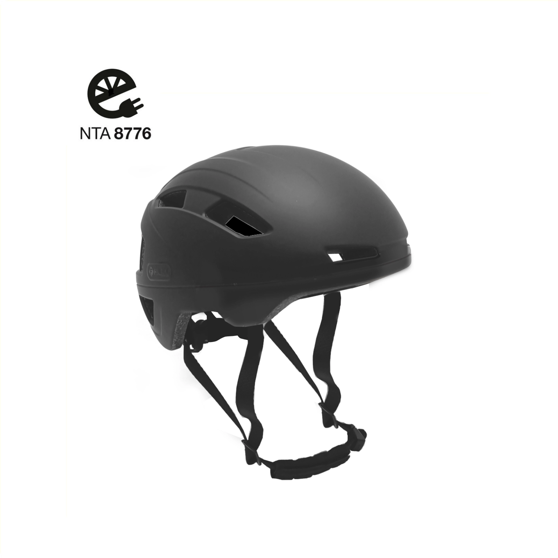 FALKX Helm, maat M 55-58cm mat zwart. NTA 8776 goe (8720574372373)