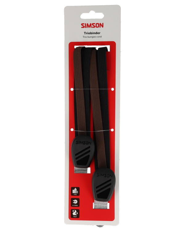 Triobinder Simson 60cm - zwart/bruin (8711646943102)
