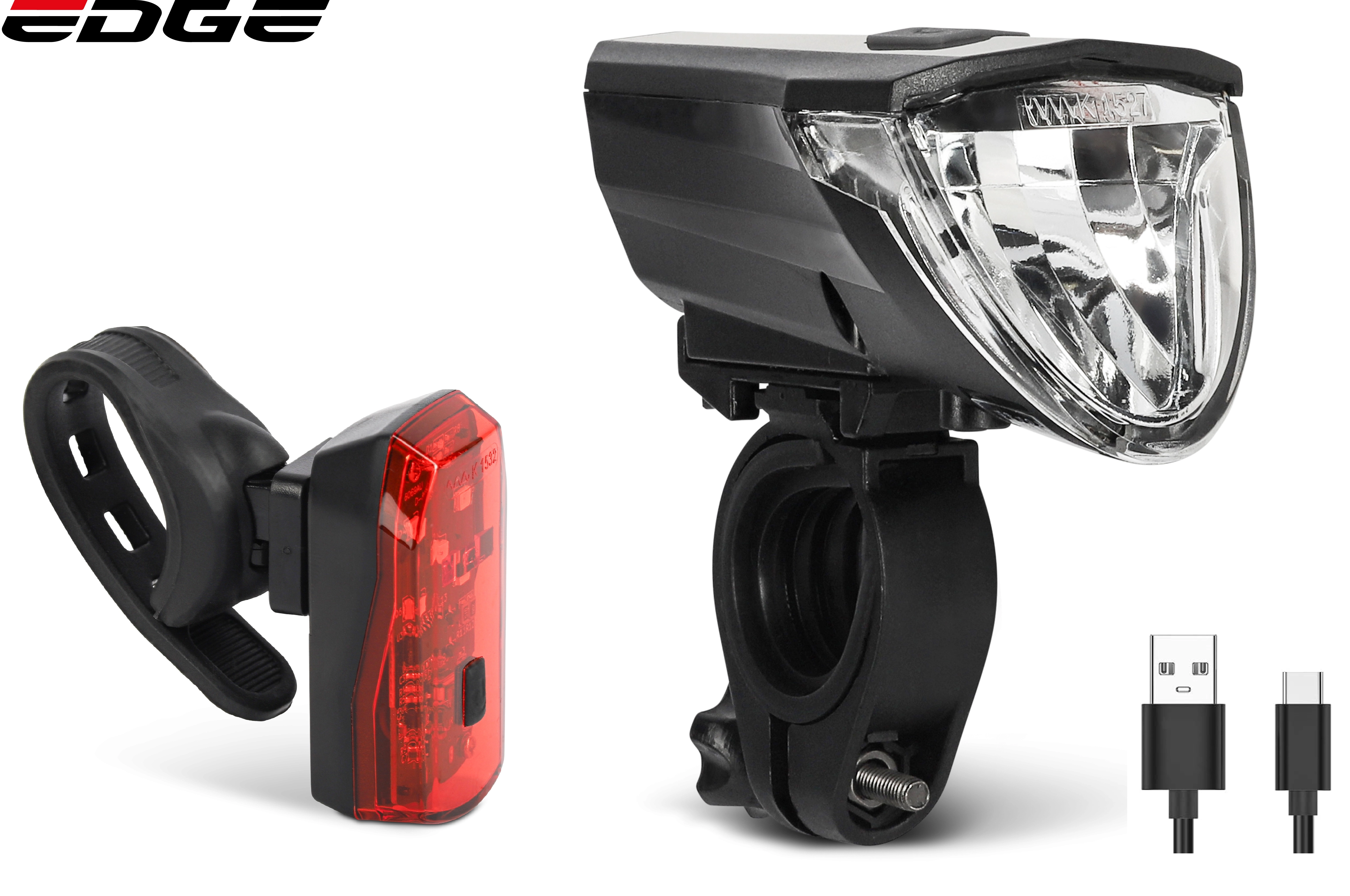 Edge Verlichtingsset Razor 60 Lux - USB - StVZO gokeurd (8718404524313)