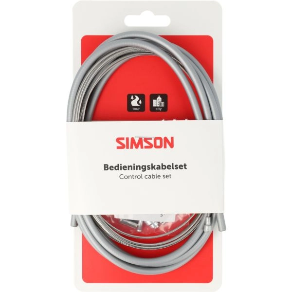 Remkabelset Simson Compleet Universeel Rvs - Grijs (8711646935527)