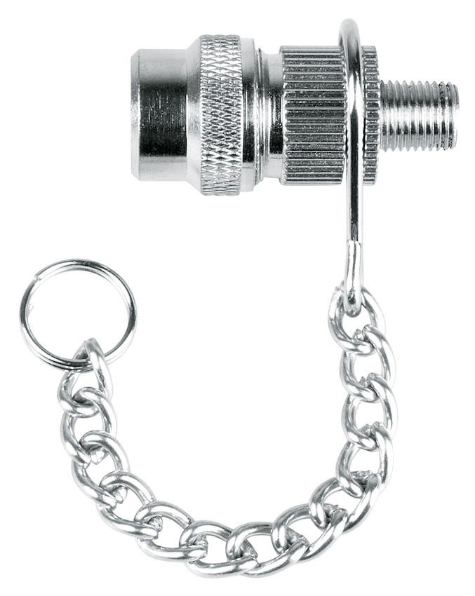 Alligator opsteeknippel met ketting HV/FV zilver (8716812512090)