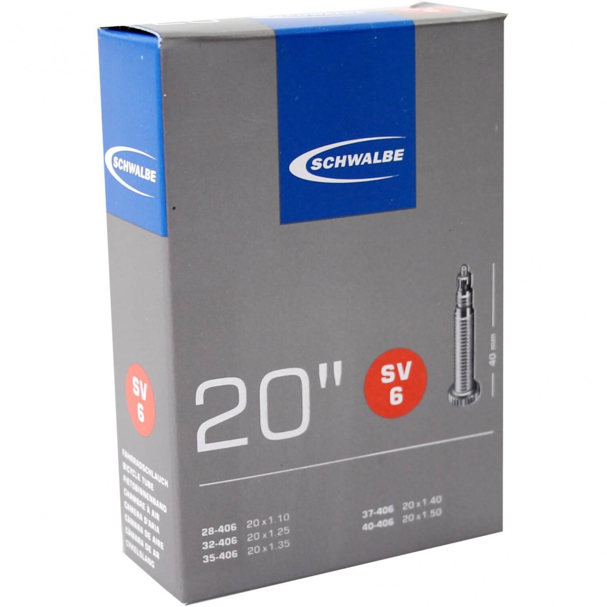 Schwalbe bnb SV6 20 x 1.10 - 1.50 fv 40mm (4026495100144)