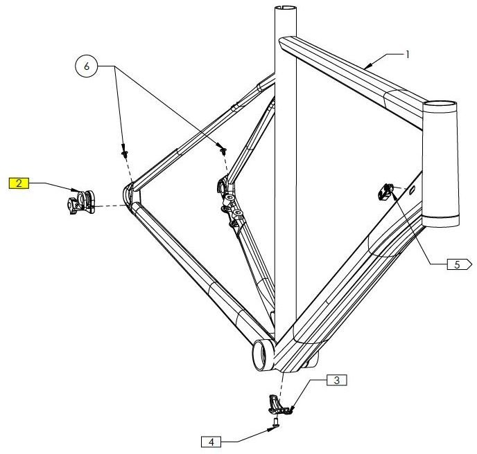 CUBE Hanger Attain/Agree/Cross Race/Gravel (4250589462782)