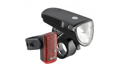 Axa greenline set voor+achter 35 lux - 1 led oplaa (8713249252179)