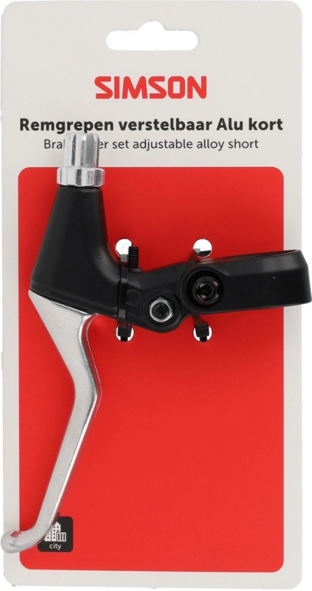 Simson remgreep set kort alu/zwart (8711646935992)