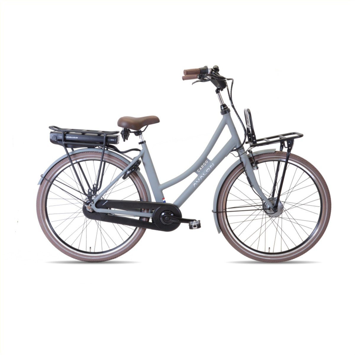 AVALON E-Cargo N7 D56cm. Grijs Mat Dames Grijs 56cm 2026 (8720574374674)
