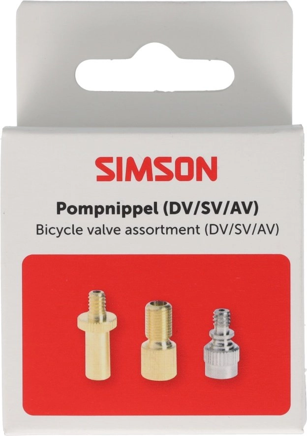 Simson pompnippel assortiment 3-delig (8711646934902)
