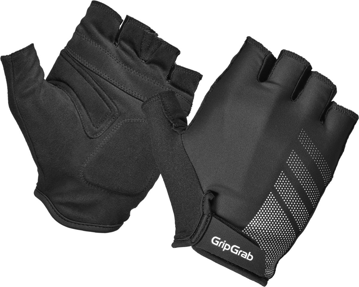 Gripgrab RIDE Lite korte-vinger zomer fietshandschoenen met padding - Black - maat L (5708486023449)