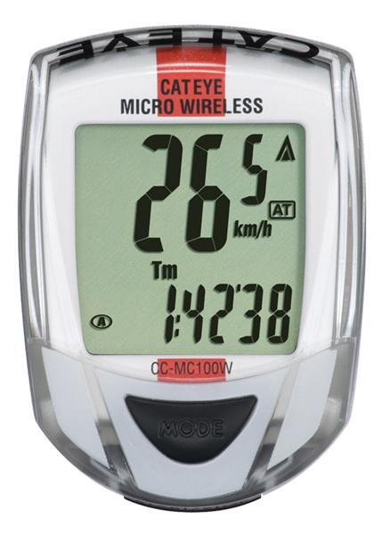 Cateye Computer cat micro mc100w dl wit rac.stripe (4990173019717)