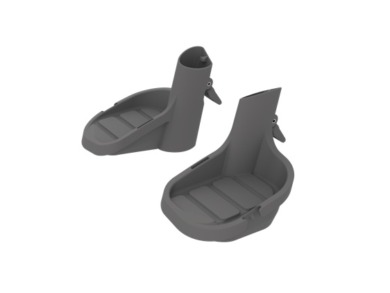 Duod Urban iki front voetbak z/riem stel (4511890213631)
