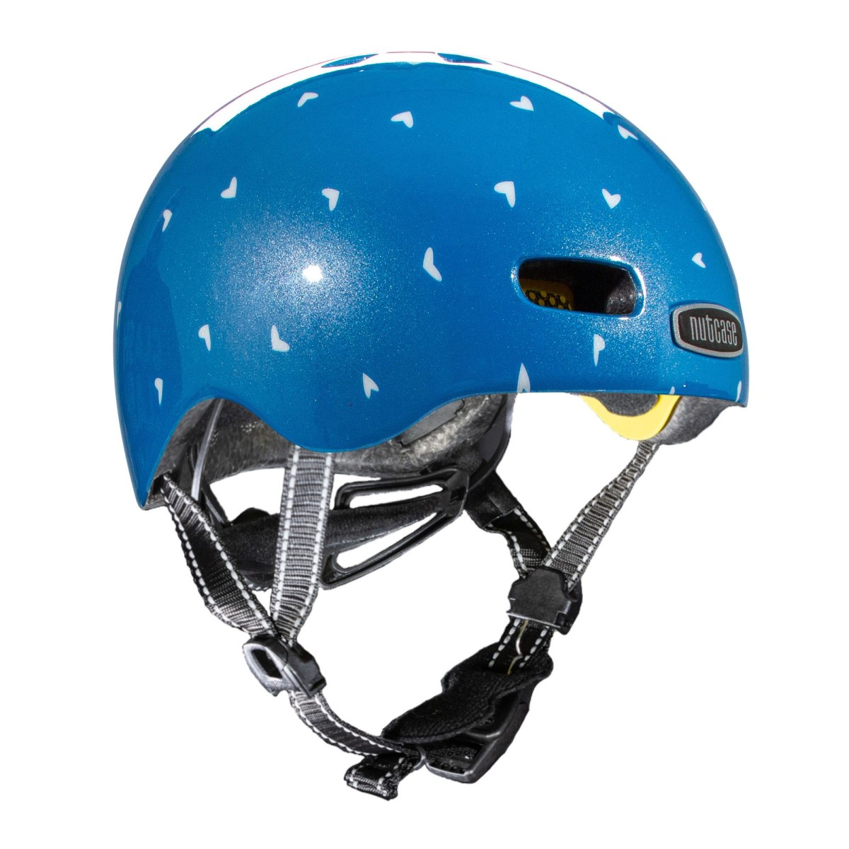 Nutcase Baby Nutty MIPS Helm, Satin, Heart Eyes, XXS | 48-52cm (0194521070588)