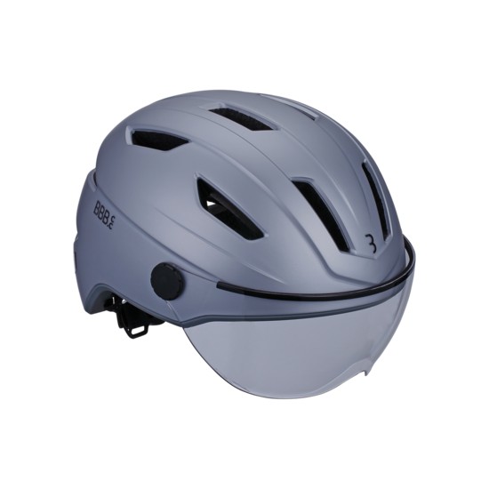 Bbb BHE-57 Helm Move Faceshield Transparent M (52-57cm) Mat Grijs (8716683135206)